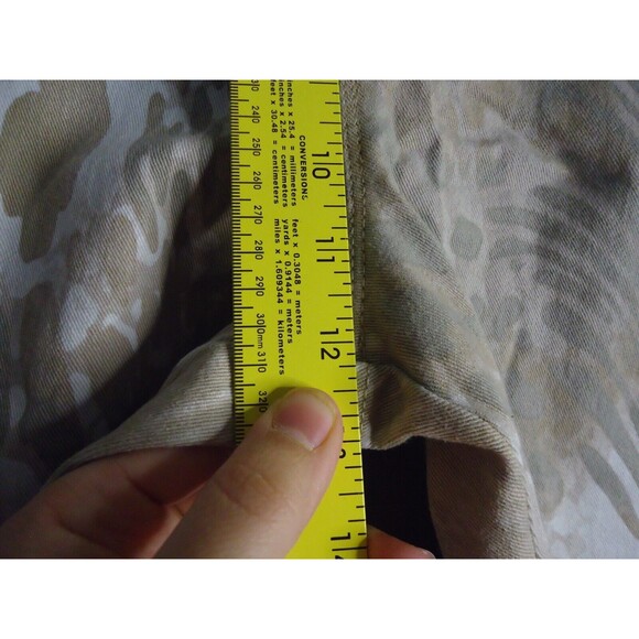 Gloria Vanderbilt Amanda Jeans Women's Size 14 High Rise Light Wash Tan Camo - Picture 7 of 9